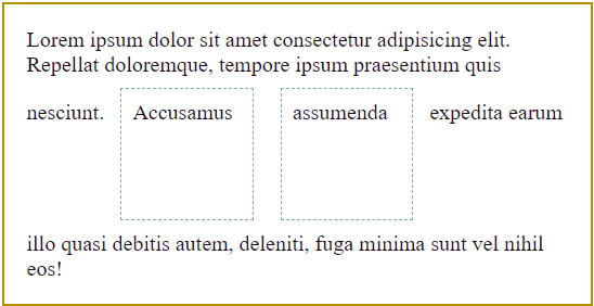 How two span elements with display: inline-block look on the page