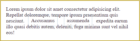 How two span elements with display: inline look on the page